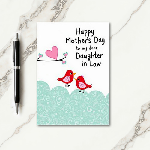 Aqua Landscape Mothers Day Card