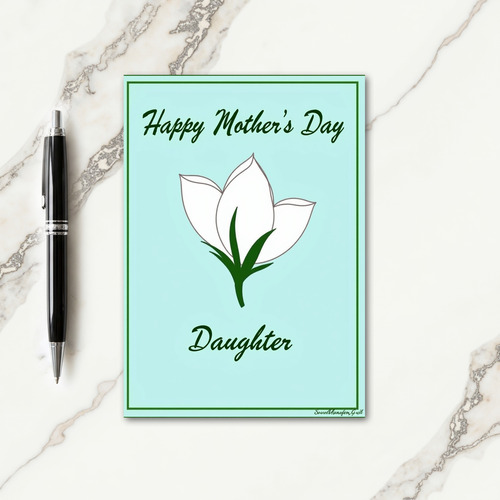 Aqua Marine Mothers Day Card