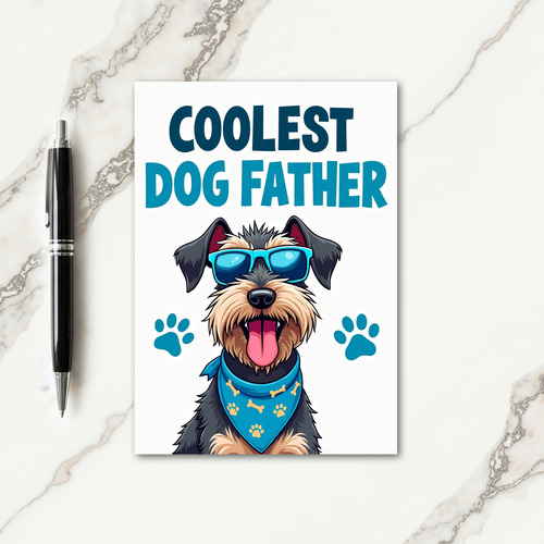 Aqua Shades Fathers Day Card