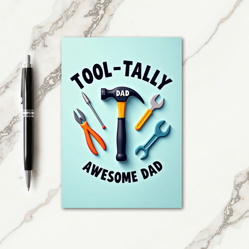 Aqua Tools Fathers Day Card