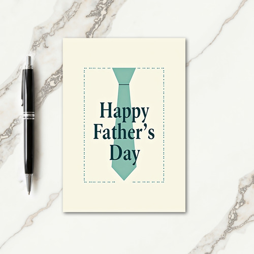 Aquamarine Fathers Day Card