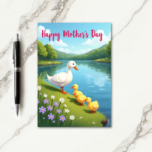Aquatic Bird Mothers Day Image Card