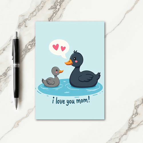Aquatic Birds Mom Love Card