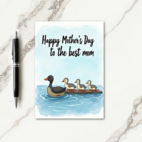 Aquatic Birds Mothers Day Card