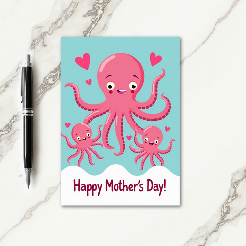 Aquatic Family Mothers Day Card