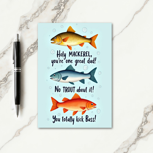 Aquatic Fathers Day Card