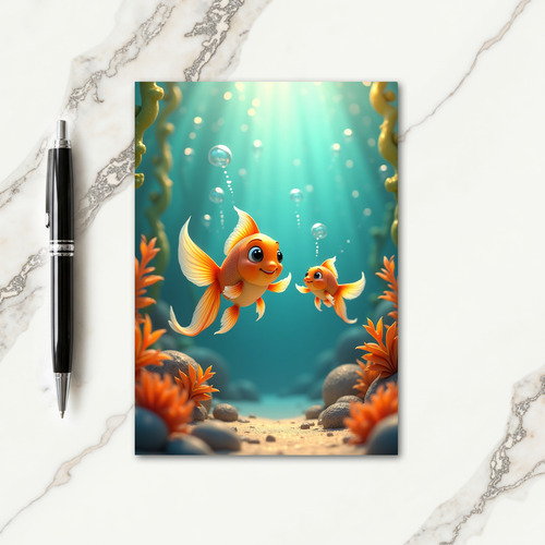 Aquatic Fathers Day Cheer Card