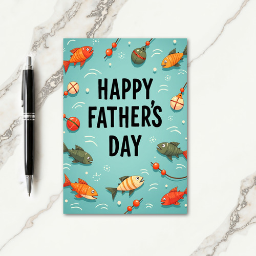 Aquatic Fathers Day Greeting Card