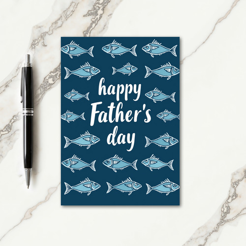 Aquatic Fathers Day Pattern Card