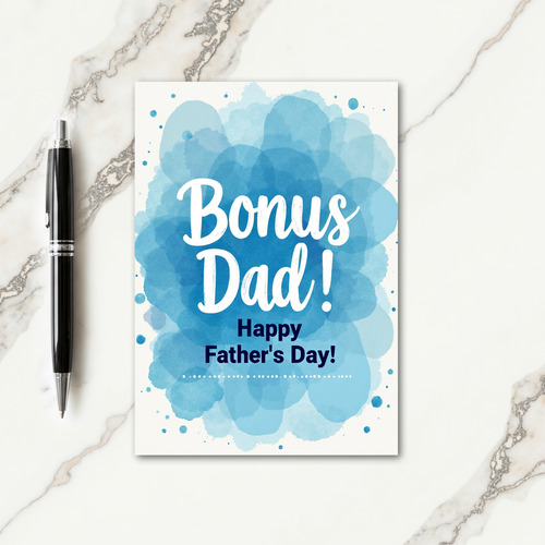 Aquatic Fathers Day Wish Card
