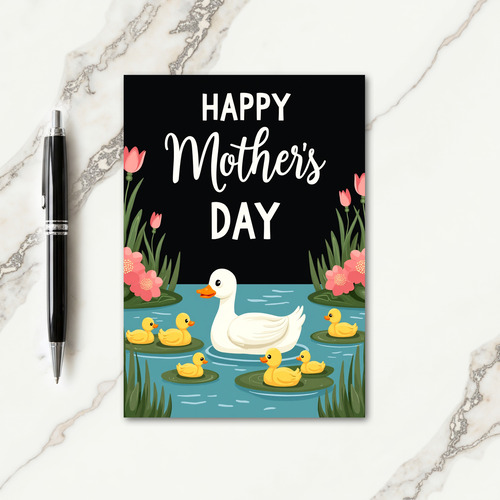 Aquatic Mothers Day Family Card