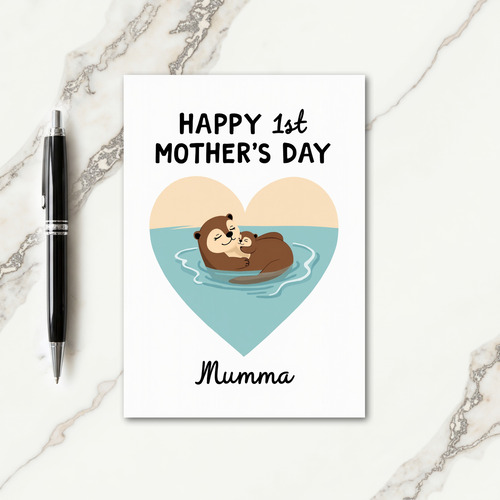 Aquatic Mothers Day Love Card