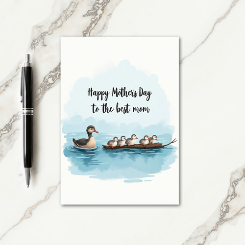 Aquatic Mothers Day Scene Card