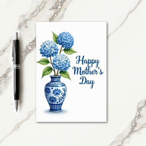 Arabesque Floral Vase Card