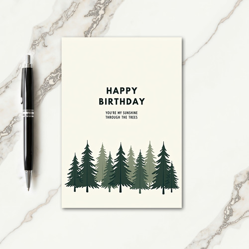 Arboreal Birthday Card