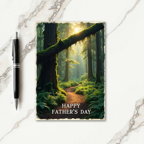 Arboreal Fathers Day Art Card