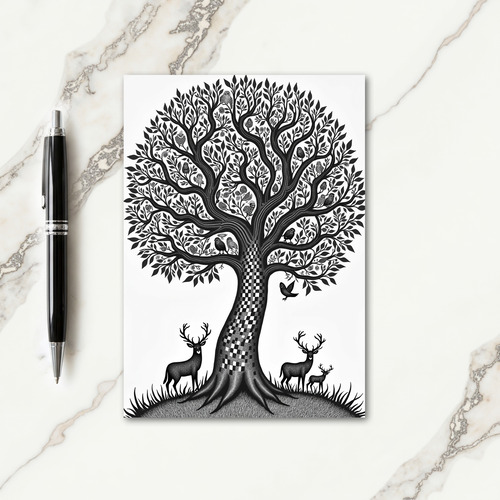 Arboreal Fathers Day Scene Card
