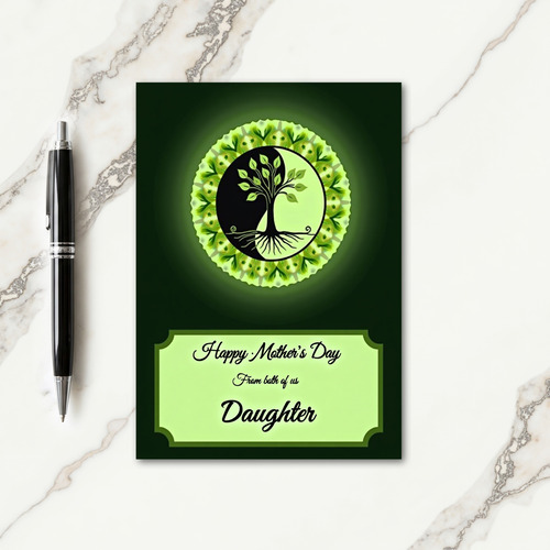 Arboreal Mothers Day Emblem Card