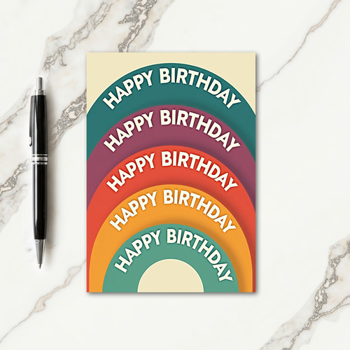 Arc Birthday Celebration Card