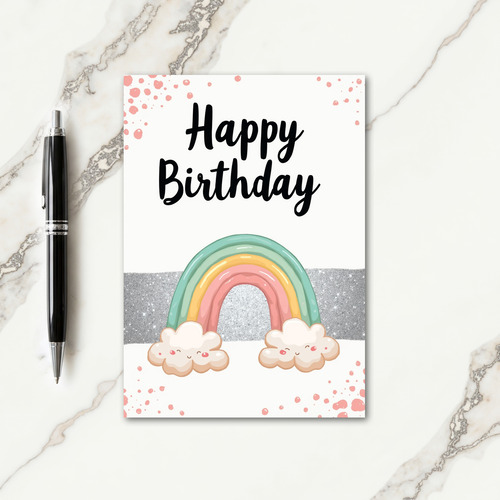 Arched Birthday Rainbow Card
