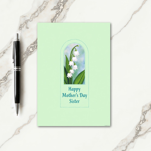 Arched Mothers Day Sister Card