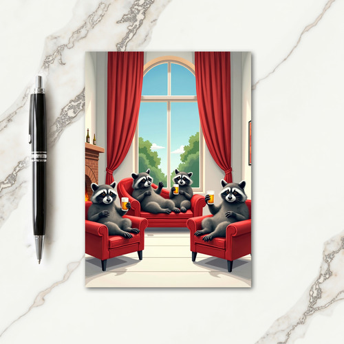 Arched Window Fathers Day Scene Card