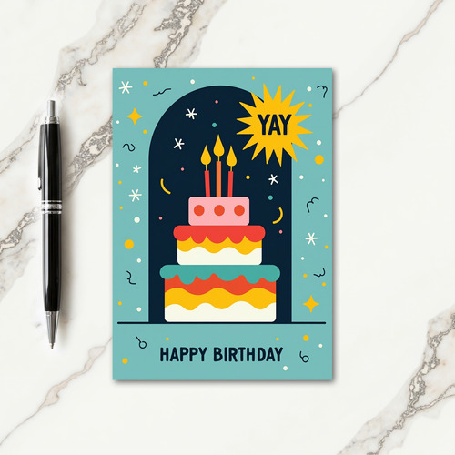 Archway Cake Birthday Card