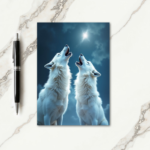 Arctic Birthday Howl Card