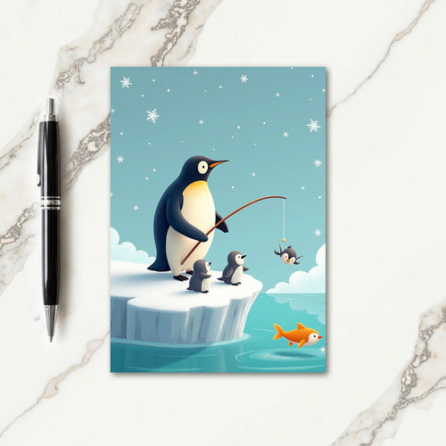 Arctic Family Fathers Day Card