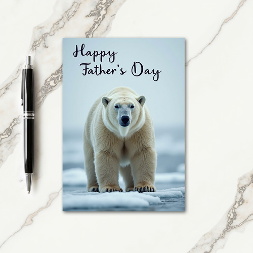 Arctic Fathers Day Portrait Card