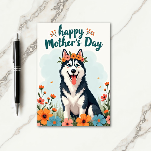 Arctic Floral Mothers Day Card
