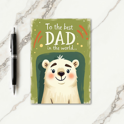 Arctic Friend Fathers Day Card