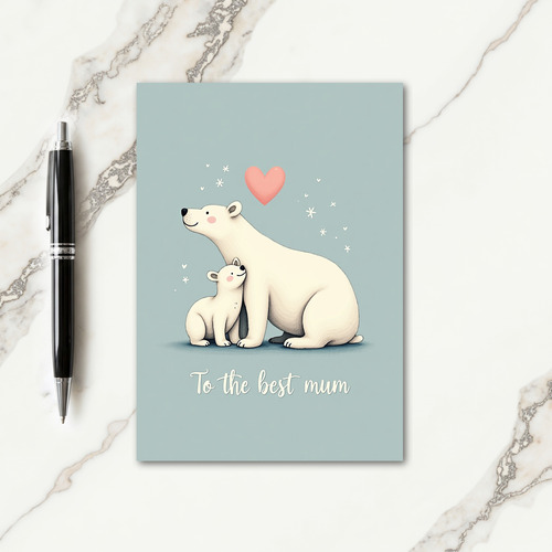 Arctic Mum Love Mothers Day Card