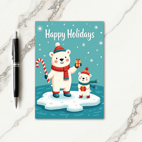 Arctic Pals Present Card