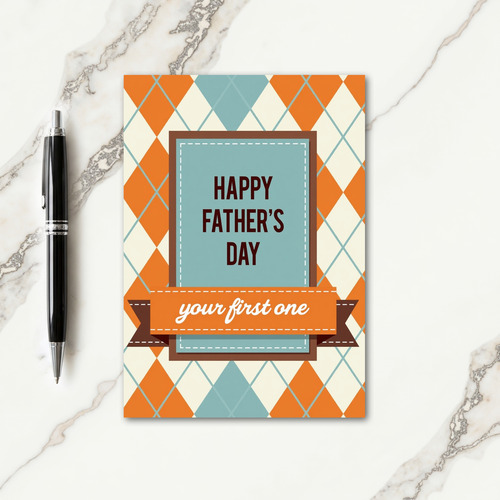 Argyle Fathers Day Card