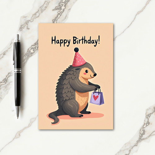 Armored Friend Birthday Card