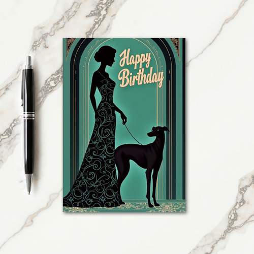Art Deco Birthday Card