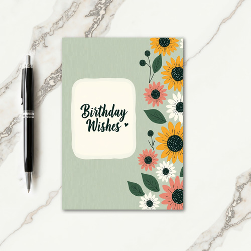 Artful Birthday Wishes Card