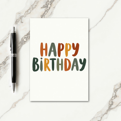 Artisan Birthday Card