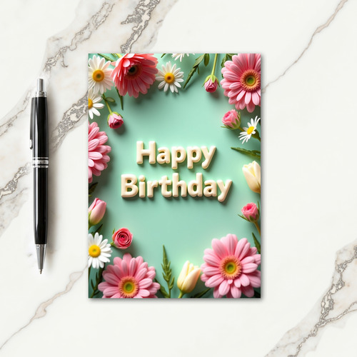 Artisan Bloom Birthday Card