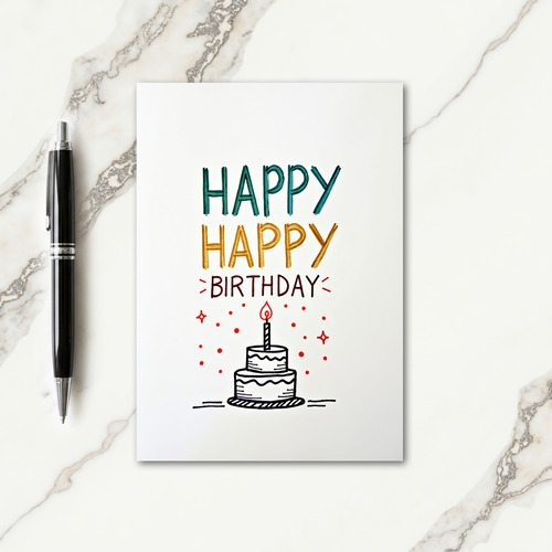 Artisan Happy Birthday Card