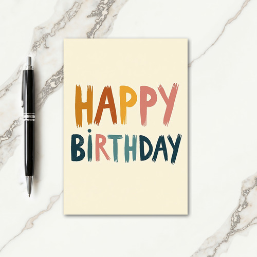 Artisanal Birthday Wish Card
