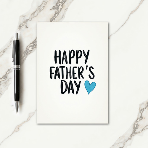 Artisanal Fathers Day Brush Card