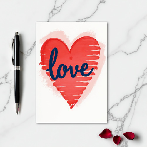 Artisanal Love Heart Card