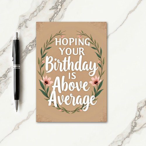 Artisanal Wreath Birthday Card