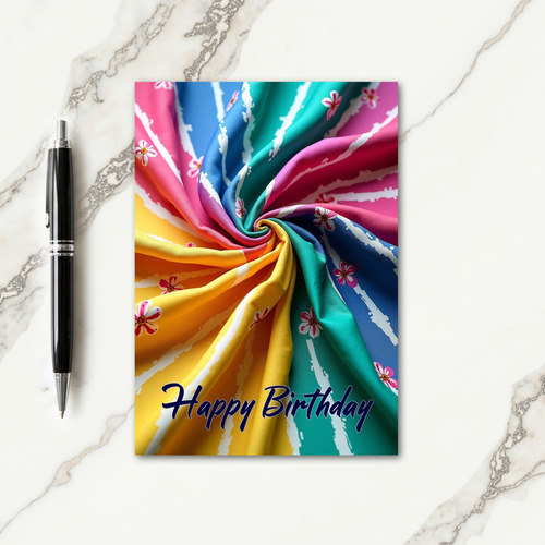 Artistic Flow Birthday Card
