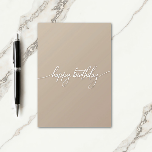 Artistic Flowing Birthday Card