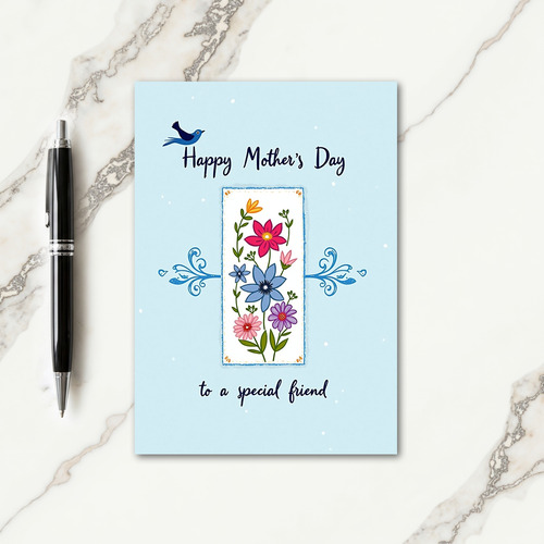 Artistic Mothers Day Floral Card