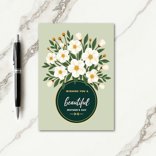 Artistic Mothers Day Flower Card