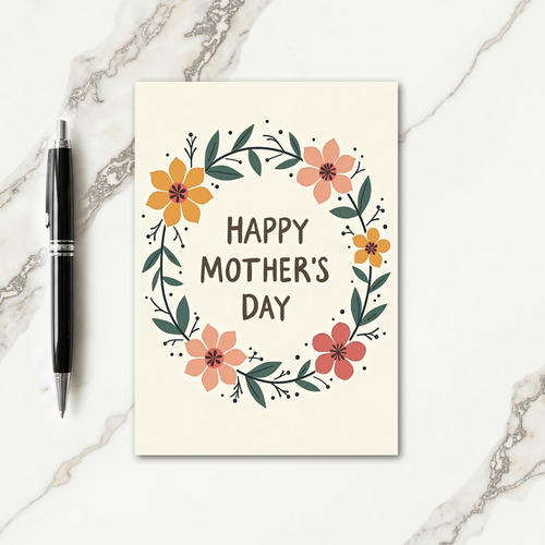 Artistic Mothers Day Wish Card